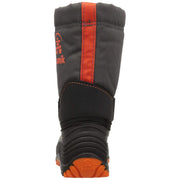 Kamik Kids Rocket Waterproof Insulated Winter Snow Boots, Adjustable Collar, Lace Lock, Charcoal Flame, Size 9 Toddler, NK8125S