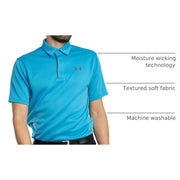 Under Armour Tech Short-Sleeve Polo - Ether Blue/Pitch Gray - L