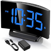 Mpow HM750 Digital Alarm Clock for Bedrooms, Blue