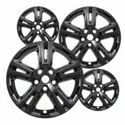 Fuel Rider IMP-5833-17GB5DS 17 Inch Gloss Black ABS Wheel Skins Set with Factory OE 5 Double Spoke Design for 2018-2021 GMC Terrain SL and 2018-2023 GMC Terrain SLE