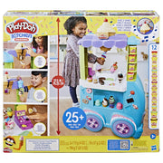 Hasbro Play-Doh Kitchen Creations Ultimate Ice Cream Truck Playset with 27 Tools, 12 Colors, Realistic Sounds, Built-In Storage