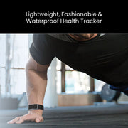 LIVEUP Smart Fitness Bracelet, Health Activity Tracking, Multiple Sports Modes, Bluetooth Connectivity, Waterproof Black Nylon Strap, LVFI0018