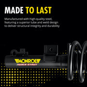 Monroe Quick-Strut Suspension Strut and Coil Spring Assembly, Front Left, Alloy Steel, Rust Protection, for 2004-2009 Toyota Prius