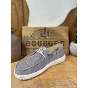 Heydude Womens Wendy Stretch Sox Slip-On Loafer, Light Grey, Size 6, 41878-007