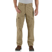 Carhartt Force Relaxed Fit Ripstop Cargo Work Pants for Men, Dark Khaki, 38x30