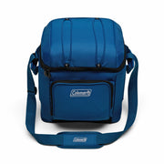 Coleman Chiller 9-Can Soft Cooler Bag, Leakproof, Eco-Friendly Recycled Polyester, Adjustable Padded Sling Strap, Deep Ocean, 2158134