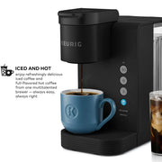Keurig 500.0365009 K-Slim + ICED Single Serve Coffee Maker Brews 8 to 12oz. Cups Gray