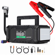 AVAPOW AP6 3000A Car Jump Starter with 160 PSI Air Compressor, 60W Fast Charging Power Bank, 3.3-Inch LCD Display, for 9.0L Gas and 6.5L Diesel Engines