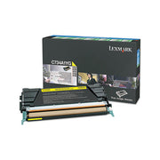 Lexmark C748H1YG Yellow High Yield Return Program Cartridge Toner