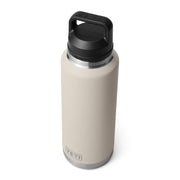 YETI Rambler 46 oz Sports Water Bottle with Leakproof Chug Cap, Double-Wall Vacuum Insulated Stainless Steel, Cape Taupe