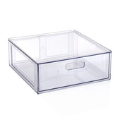 Mainstays 24908 Clear Glossy Plastic Pull-Out Closet Drawer Large Size for Adult Storage