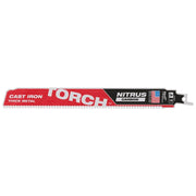 Milwaukee 9 in 8 TPI Nitrus Carbide Teeth Metal Cutting SAWZALL Reciprocating Saw Blade Pack of 2 48-00-5262PC