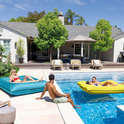 INTEX Luxe Lounge Inflatable Pool Mat: Removable Fabric Cover 2 Soft Handles 440 Weight Capacity  78