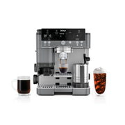 Ninja Luxe Cafe Premier Series Espresso Machine, 3-in-1 Espresso, Drip Coffee, Rapid Cold Brew, Integrated Conical Burr Grinder, Hands-Free Dual Froth System, Gunmetal Gray, ES601GM
