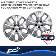 ProMaxx Chrome Wheel Cover Set, 16 Inch, 5 Split Spoke, Snap-On Installation, For 2012-2016 Chevrolet Cruze, IWC467/16C