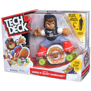 Spin Master Tech Deck Shred N Blast Motorized Finger Skateboard Playset, Multicolor, Includes Skateboard, Trick Stick, and Ramp