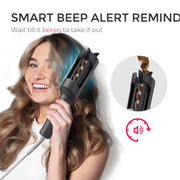 TYMO CURLPRO Automatic Curling Iron, 1 Inch Ceramic Barrel with GLOSS Tourmaline, Ionic Technology, Dual Voltage, Gray