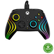 Turtle Beach Afterglow Wave Wired RGB Gaming Controller, Hall-Effect Adjustable Triggers, Customizable Lighting, Mappable Buttons, Black, TBC-2002-05