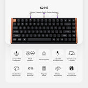 Keychron KCBD9 K2 HE & M3 Elite Wireless Keyboard and Mouse Bundle