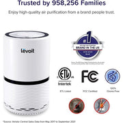 LEVOIT LV-H132 True HEPA Air Purifier Upgraded ARC Technology - White