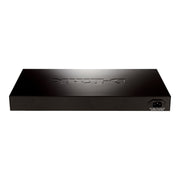 D-Link 28-Port Fast Ethernet PoE Managed Web Smart Switch, 24 PoE Ports, 4 Gigabit Ethernet Ports, 2 Combo SFP Ports, Black and White, DES-1210-28P
