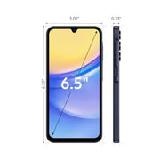 Samsung SMSAS156VC64PWP Galaxy A15 64GB 8GB RAM 5G Simple Mobile Prepaid Smartphone, Black