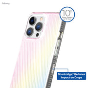 Onn. WIBIRR100069254 iPhone 13 Pro Iridescent Ridges Phone Case