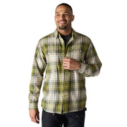 Carhartt Men's Rugged Flex Relaxed Fit Lightweight Long-Sleeve Plaid Shirt, Dark Bronzed Green, 2XL, 107014