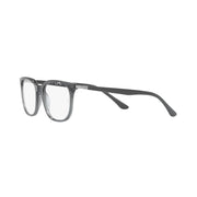Ray-Ban RX7211 Square Prescription Eyeglass Frames, Transparent Grey, 52 mm