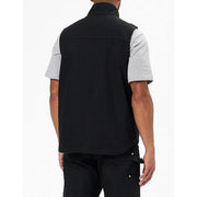 Carhartt Loose Fit Washed Duck Sherpa-Lined Mock Vest for Men, Black, LT