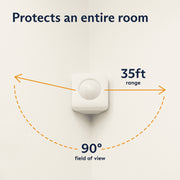 SimpliSafe 7-Piece Home Security System, Wireless, Battery Powered, 100 dB Siren, White