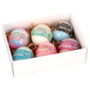 Sky Organics Kids Bath Bomb Gift Set, 6 Count, Fizzing Bath Bombs with Purifying Epsom Salts and Grape Soda Scent