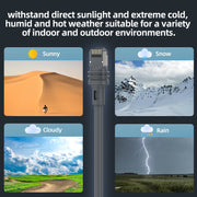 Looyotul Starlink Gen 3 Ethernet Cable, High-Speed 2000Mbps, Weatherproof PVC Jacket, 250FT, Rectangular Satellite V3 Extension