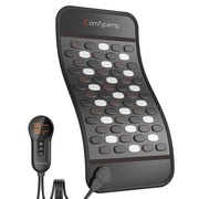 Comfytemp Infrared Heating Pad Back 65 Tourmaline Stones, 6 Heat Levels, 8 Timer Settings, 24in x 12in, Black