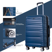 Tripcomp Hardside Luggage Set Carry-on Lightweight Suitcase (Set of 3), 20/24/28