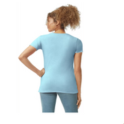 Gildan Women's Softstyle Fitted T-Shirt - Light Blue, L
