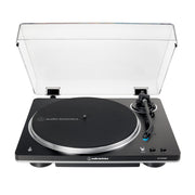 Audio-Technica AT-LP70XBT Bluetooth Wireless Belt-Drive Turntable, Black/Silver, Fully Automatic, Built-In Preamp, J-Shaped Tonearm