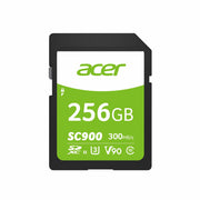 Acer BL.9BWWA.312 SC900 256GB SDXC UHS-II Professional Digital SD Memory Card - C10, U3, V90, 4K, Full HD Video - Up to 300MB/s Read Speed for DSLR and Camera