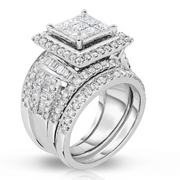 Diamond Rings 190WHK083S 2.95 CT. T.W. Diamond Fashion Ring in 14 Karat White Gold (HI, I1) 5