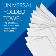Kimberly-Clark Scott Essential C-Fold Paper Towels, Single-Ply, Built-in Absorbency Pockets, White, 10.13 x 13.15 in, 200 Sheets per Pack, 12 Packs