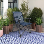 YETI Trailhead Camp Chair, Foldable, UV-Rated FlexGrid Fabric, Navy, Supports 500 lb