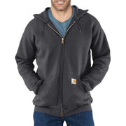 Carhartt Midweight Full-Zip Long-Sleeve Hooded Sweatshirt for Men - Grey - 2XL