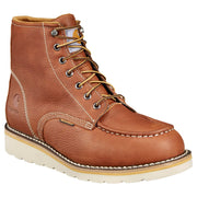 Carhartt Waterproof Wedge Work Boots for Men - Red/Brown - 8M