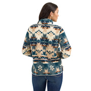 Wrangler Retro Quarter-Zip Sherpa Pullover - Dusty Blue - L