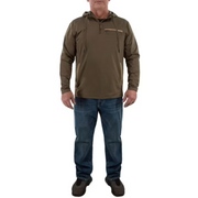 Tekari Men's Axial 1/4 Zip Performance Hunting Hoodie, Blaze, Classic Fit, Polyester, Long Sleeve, S