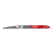 Milwaukee 48-00-5327 12 in. 5 TPI The Ax Carbide Teeth SAWZALL Blades (3 Pack)