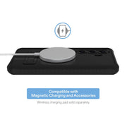 Onn Magnetic Compatible Rugged Phone Case with Kickstand for Samsung Galaxy S26, Black