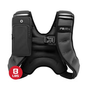 FitRx Weighted Vest, Neoprene Coated, Adjustable Straps, Black, 8 lb, 30557