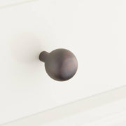 Signature Hardware 1 Osian 7/8 Inch Long Round Cabinet Knob Black Powder Coat