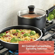 T-fal C5652464 Comfort 3QT. Nonstick Saucepan, Black